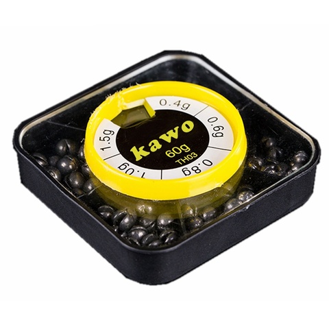 Fishing Tackle Box Round Split Shot Lead Sinker Weight Fishing Line Accessory Tool Drop Black Kits Carp Fishing Accessories Box ► Photo 1/6