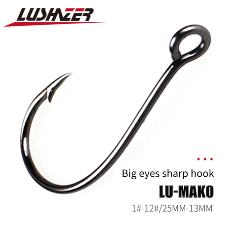 LUSHAZER brand 20pcs/lot free shipping fishing hook Crank hook Barbed fishhook  fishing tackle fish hook single fishing hooks - Price history & Review, AliExpress Seller - LUSHAZER Official Store