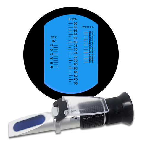 Brix Be' Water 3 in 1 Honey Refractometer Brix 58-90% Water 12-27% 38-43Be' Refractometer ► Photo 1/6