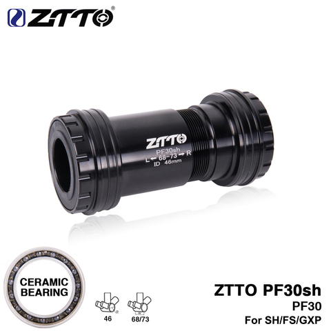 ZTTO PF30sh PF30 24 GXP Adapter bicycle Bottom Brackets Press Fit lock Axle for MTB Road bike parts 24mm Crankset chainset ► Photo 1/6