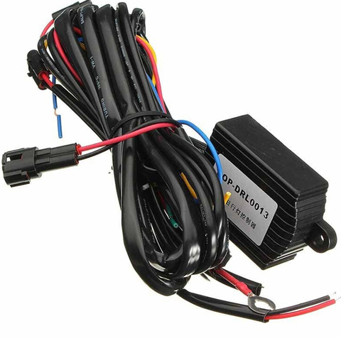1pc DRL Control Switch Harness 12V Car DRL Daytime Running Light Dimmer Dimming Relay Control Switch ► Photo 1/6