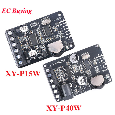 10W/15W/20W/30W/40W Stereo Bluetooth 5.0 Power Amplifier Board Module 12V/24V High Power Digital Amplifier XY-P15W XY-P40W ► Photo 1/6