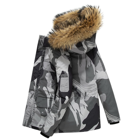 Winter Jacket Men Casual Hooded Parka Coats Male Windbreaker Sportwear Zipper Patchwork Outwear Parkas hombre invierno Plus SIze ► Photo 1/6