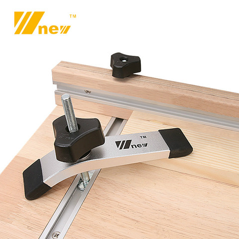 Woodworking Saw Table Metal Quick Acting Hold Down Clamp Set for T-Slot T Track Wood Work DIY Tools ► Photo 1/6