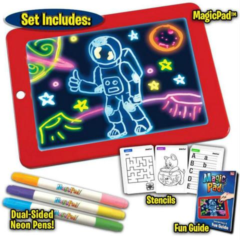 3D Magic Drawing Pad Light Effects Puzzle Board Sketchpad Tablet Creative Toy Children Painting Art Learning Tool Gift For Kids ► Photo 1/6