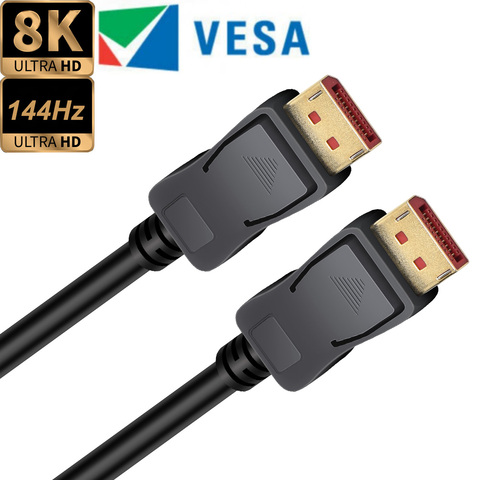 Buy Online Displayport 1 4 Cable 144hz Dp 1 4 Cable 8k Displayport To Displayport 1 2 Cable 8k 60hz 4kx2k 144hz Hdr Dp 1 2 G Sync Freesync Alitools