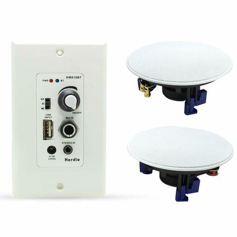 Bathroom Kitchen Sound System, Waterproof Bluetooth Ceiling Speakers For Bathroom