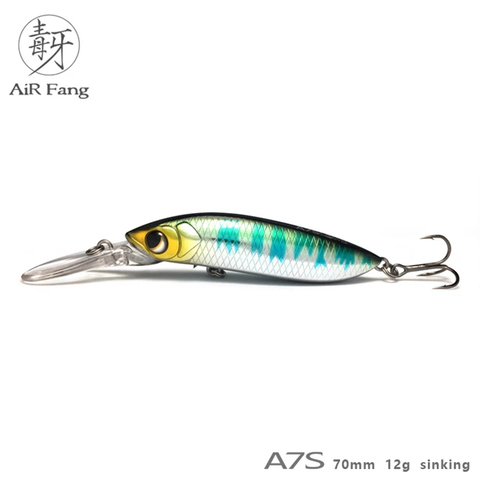 Long Shot Lurefans Fishing Lure Sinking Minnow A7s For Sea Fishing Fishing Tackle 12g 70mm  Fake Bait ► Photo 1/4