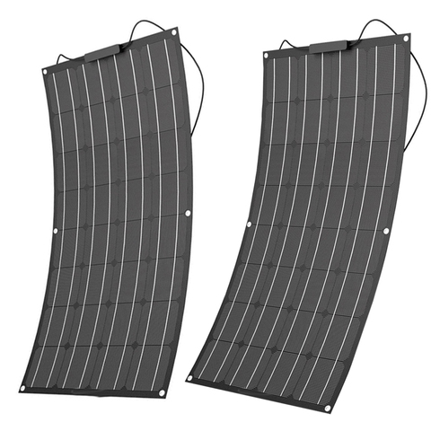 Solar Panel Mono 100W 200W Flexible  Solar Panel semi solar cell 12V 18V 24V [anel solar charger kit system ► Photo 1/6