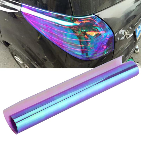 2022 New Car Styling Chameleon Headlight Taillight Vinyl Tint Car Sticker Light Film Wrap Automobile Headlamp Membrane ► Photo 1/6