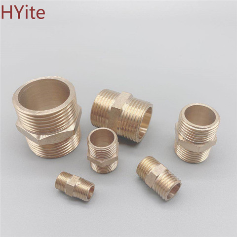 Brass Pipe Hex Nipple Fitting Quick Adapter 1/8