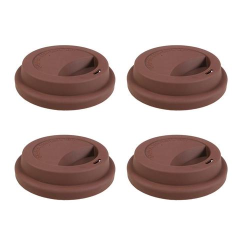 4pcs Silicone Coffee Mug Lids Reusable Travel Cup Covers Coffee Cup Lid ► Photo 1/6