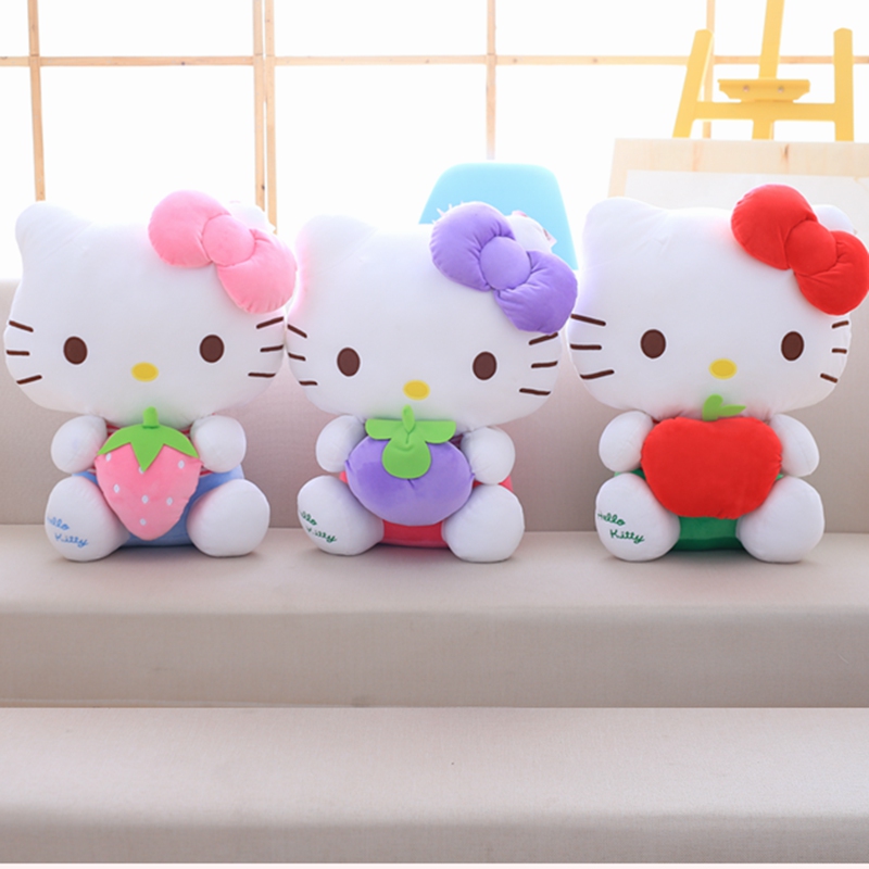 Buy Online Disney Fruit World Cute Kawaii Fruit Kt Cats Plush Toys Lovely Stuffed Animal Hello Kitty Dolls Pillow Christmas Gifts For Kids Alitools