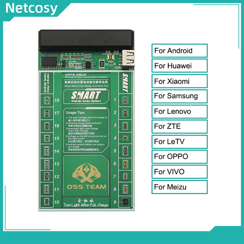 Netcosy Test Cable Battery Activation Board For Android Series Smartphone Battery Fast Charging and Activated 2 in 1 Tools ► Photo 1/6