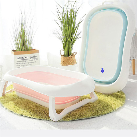 Newborn Baby Folding Bath Tub Baby Swim Tubs Bath Body Washing Portable Foldable Eco-friendly Non-Slip Safe Kid Bathtub ► Photo 1/6