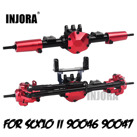 INJORA RC Car CNC Metal Front / Rear Axle with Protector for 1:10 RC Crawler Car Axial SCX10 II 90046 90047 ► Photo 1/6