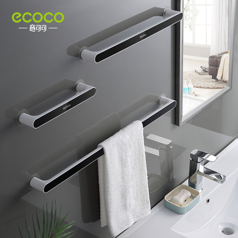 ECOCO Towel Bar Wall-mounted Bathroom Towel Organizer Storage Rack Does Not Take Up Space Towels Rack for Bathroom Accessories ► Photo 1/6