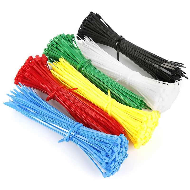 Nylon Cable Self-locking Plastic Wire Zip Ties Fasteners Hardware Cable 300pcs 