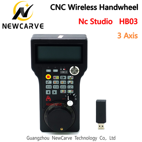 HB03 Nc Studio 3 Axis Handwheel Wireless MPG Handwheel Weihong Remote Controller For CNC Router Replace WHB03 NEWCARVE ► Photo 1/4