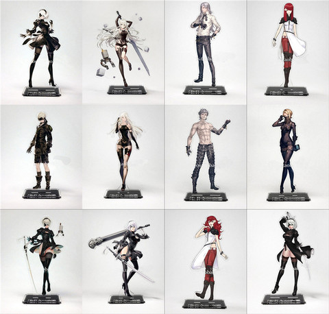 Anime Cartoon Game NieR: Automata YoRHa 2B A2 9S Adam Eve Devola Popola Acrylic Figure Gift Halloween Cosplay Pendant Christmas ► Photo 1/1