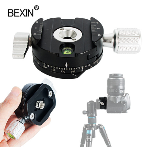 Mini camera clamp qr clamp 360 degree spin panoramic shooting clamp dslr quick release mount adapter for arca swiss point camera ► Photo 1/6