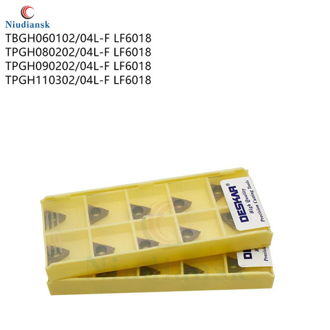 CNC TBGH060102 TBGH060104 TPGH080202 TPGH080204 TPGH090202 TPGH090204 TPGH110302 TPGH110304L-F LF6018 carbide CNC turning insert ► Photo 1/4