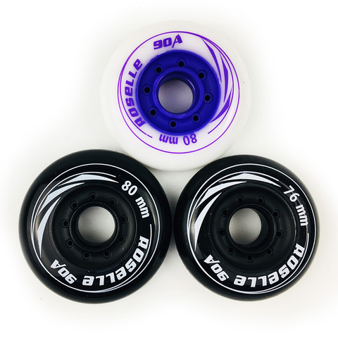 JEERKOOL Inline Roller Skate Wheels 4 Pieces 72 76 80mm Skate Tires Slalom Sliding Free Skating For SEBA Powerslide Patines ► Photo 1/5