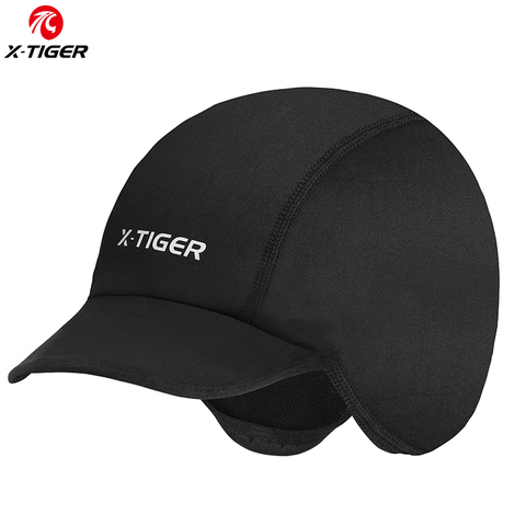 X-TIGER Men Winter Windproof Fleece Cycling Cap Running Skating Skiing Motocycle Riding Head Hat Woman MTB Bike Cycling Headwear ► Photo 1/6