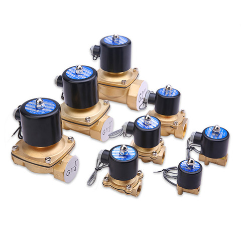 Brass Electric Solenoid Valve Pneumatic Valve for Water / Oil / Gas DN6 DN20 DN8 220V DC24V ► Photo 1/4