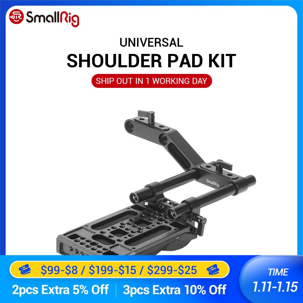 SmallRig DSLR Camera Shoulder Pad Rig with 15mm RailBlock Camera Shoulder Kit With Z Shape Rod Raiser For Follow Focus 2166 ► Photo 1/6