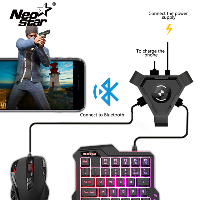Buy Online Neo Star Pubg Mobile Gamepad Controller Gaming Keyboard Mouse Converter For Android Ps4 Xbox One Nintendo Switch Console Alitools