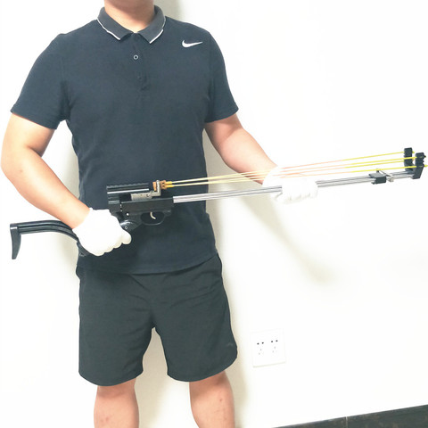 Bobcat- Hunting Slingshot Rifle - Double Safety Device - Deluxe Version CNC Tech Telescopic sliding mechanical slingshot ► Photo 1/6