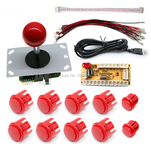 Kit Arcade Joystick DIY Set PC Raspberry Pi Zero Delay USB Control Board Sanwa Button For Arcade Game Machine Cabinet ► Photo 1/6