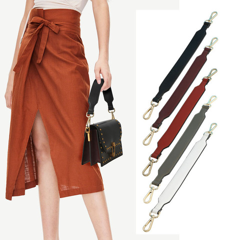 Lady Short Bag Belts Pu Leather Wide Shoulder Strap Handles Short Strap Handbag Replacement Bags Belt Diy Bag Parts Accessories ► Photo 1/6