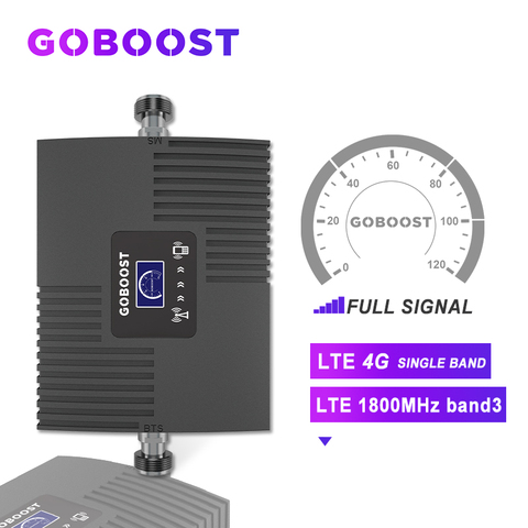 GOBOOST LTE Cellular Signal Booster 4G 1800 mhz DCS GSM 4G Repeater 4G Booster Signal For Band3 Mobile phones Cellular Amplifier ► Photo 1/6