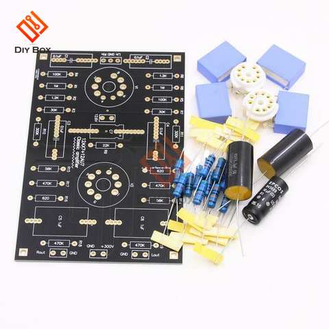 The latest version Classic Circuit Tube Preamplifier Preamp Board DIY Kits For 12AX7 / 12AU7 Tube Adjust your favorite voice ► Photo 1/6