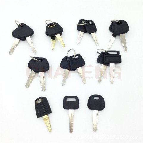 2Pcs Excavator Backhoe Dozer Heavy Equipment Keys Tools Part Accessories ► Photo 1/1