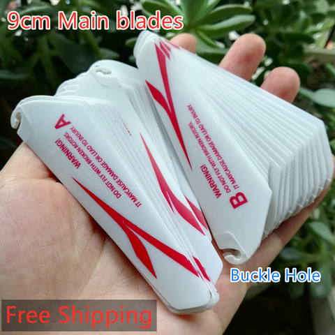 4pcs AB 9CM spare blades Fans Props for r/c mini helicopter rotor rc CH002 CH023  Drone Copter Toys Spare Parts Accessories ► Photo 1/5