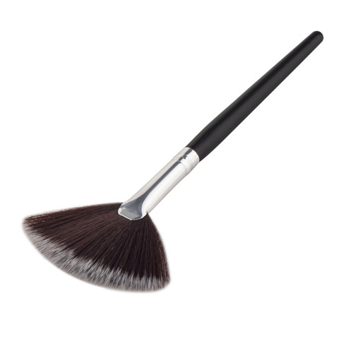 1 Pcs Professional Fan Makeup Brush Blending Highlighter Contour Face Loose Powder Brush Rose Gold Cosmetic Beauty Tools ► Photo 1/5