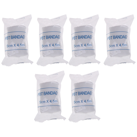 6pcs/lot Plaster Bandages Non-woven Bandage First Aid Kit Supplies PBT Medical Elastic Bandage Pet Bandage ► Photo 1/6