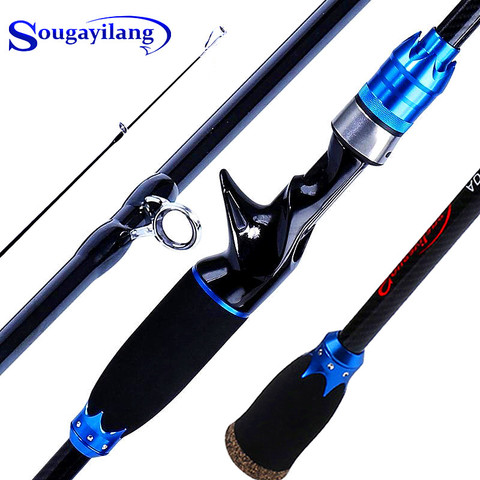 Sougayilang Casting Spinning Fishing Rod Carbon Fiber 1.8-2.1M 4 Section Lure Rod Freshwater SaltWater Travel Rod Fishing Tackle ► Photo 1/6