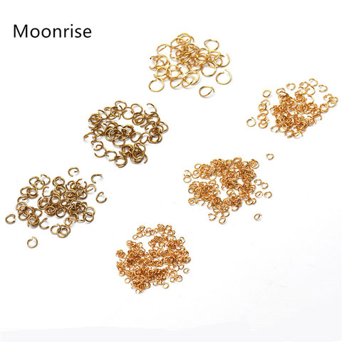50-100Pcs Stainless Steel Open Jump Rings  4 5 6 7 8 10mm Tiny Round Connector Rings for Jewelry Making ► Photo 1/6