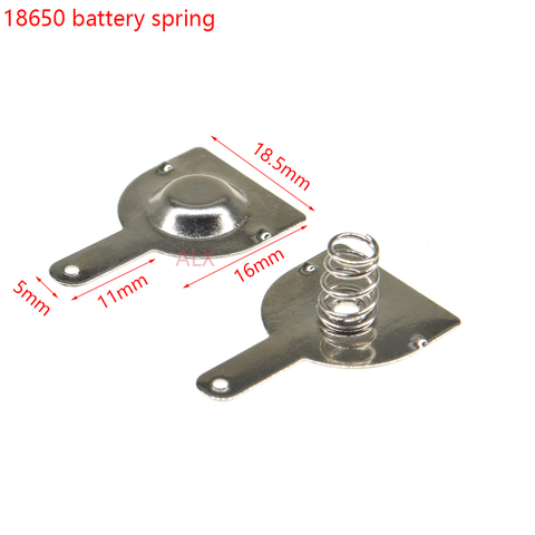 10pair (20pcs) 18650 battery pack 16MM*18.5MM spring contact piece battery box positive and negative single pole battery 10pairs ► Photo 1/3