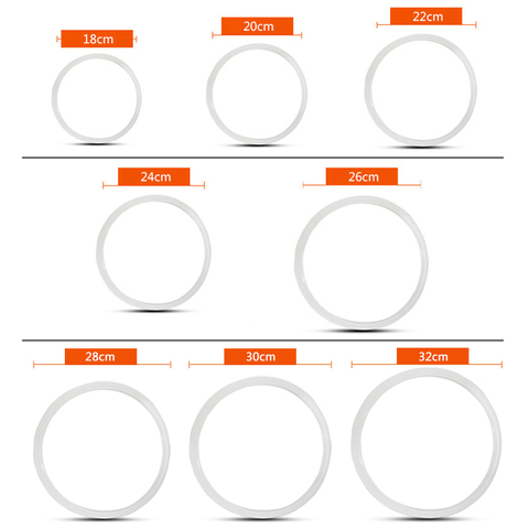 Silicone Sealing Ring Gasket Replacement Heat Resistant For Kitchen Pressure Cooker Tools SP99 ► Photo 1/6