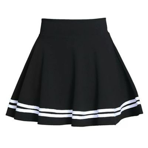 Summer 2022 Women Skirt Elastic Faldas Ladies Midi Skirts Pleated Black Sexy Stripe Girl Mini Short School Skirts saia feminina ► Photo 1/6