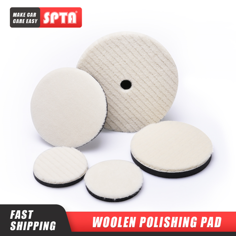 5/6/7inch Lambs Woolen Polishing Pad For Car Polisher Detail Mirror Finish Polishing 80/100/125/150/180 mm Polishing Disk ► Photo 1/6