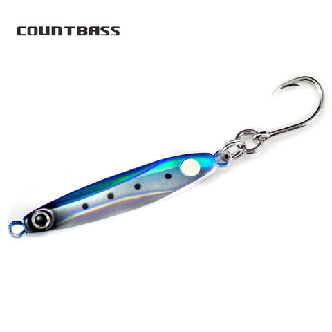20g 30g 40g Jigging Lure with VMC single hook, Metal Fishing Lures, Micro Lead Fish Bait, Popular Sea bass Lures ► Photo 1/6