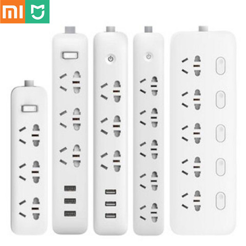 Xiaomi mi Socket Plug home Household Extension Cable Power Board 3/5/4/6/8 Hole 3 USB Fast Charging 2500W 10A 250V EU ► Photo 1/6