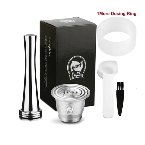 For Nespresso Refillable Capsule Coffee Filter Pod With Dosing Ring tamper nespresso capsule reutilisable ► Photo 1/6