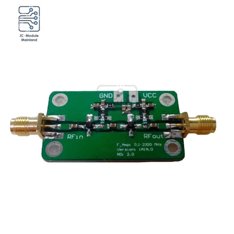 DC 6-12V LNA 0.1-2000 MHz 60dB High Gain Low Noise Amplifier Board RF Broadband Module 35mA Board ► Photo 1/1